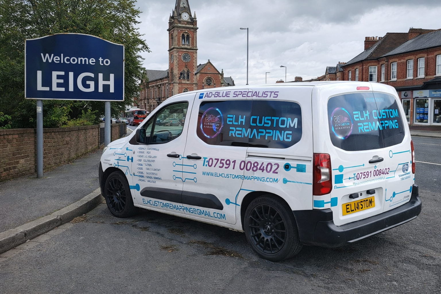 ELH Custom Remapping van in Leigh offering vehicle remapping, ECU tuning and AdBlue solutions